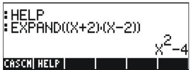 HP 50G - Functions in the ALG menu - 6