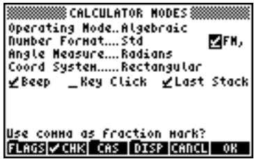 HP 50G - Decimal comma vs. decimal point - 1