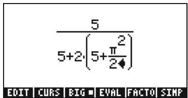 HP 50G - Creating arithmetic expressions - 7
