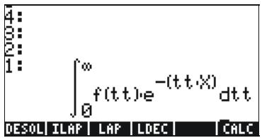 HP 50G - Laplace transform and inverses in the calculator - 1