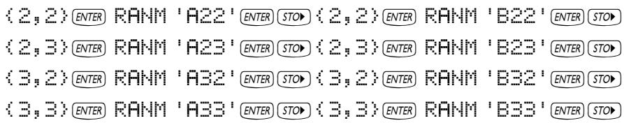HP 50G - Operations with matrices - 5