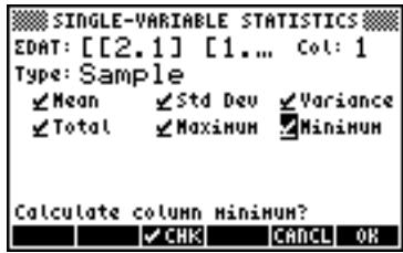 HP 50G - Calculating single-variable statistics - 2