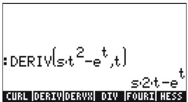 HP 50G - Partial derivatives - 4