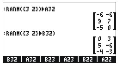 HP 50G - Operations with matrices - 3