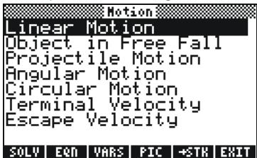HP 50G - Chapter 19 Equation Library - 4
