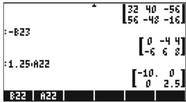 HP 50G - Multiplication by a scalar - 2