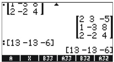 HP 50G - Solution by "division" of matrices - 1