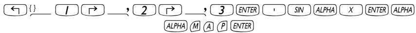 HP 50G - The MAP function - 3