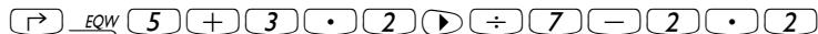 HP 50G - Examples of real number calculations - 5