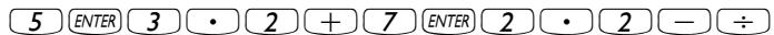 HP 50G - Examples of real number calculations - 3