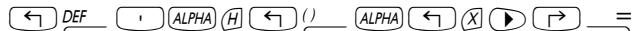 HP 50G - Defining and using functions - 1