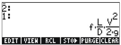 HP 50G - Entering algebraic objects - 3