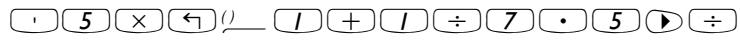 HP 50G - Creating arithmetic expressions - 9
