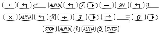 HP 50G - Solving equations with one unknown through NUM.SLV - 1