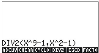 HP 50G - Step-by-step operations with polynomials and fractions - 1