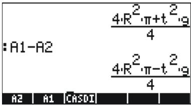 HP 50G - Simple operations with algebraic objects - 8