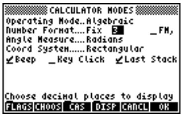 HP 50G - Fixed format with decimals - 3