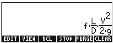 HP 50G - Entering algebraic objects - 2