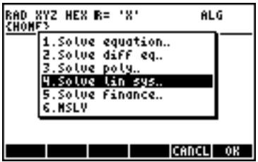 HP 50G - Using the numerical solver for linear systems - 1