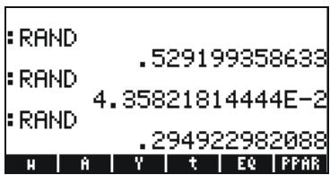 HP 50G - Random numbers - 1