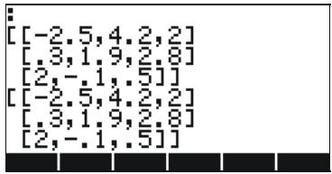 HP 50G - Using the Matrix Writer - 5