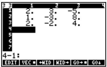 HP 50G - Using the numerical solver for linear systems - 3