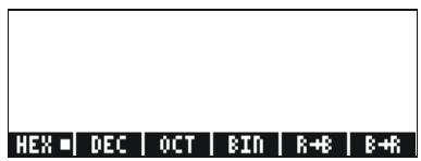 HP 50G - The BASE menu - 3