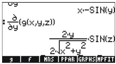 HP 50G - Partial derivatives - 2