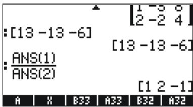 HP 50G - Solution by "division" of matrices - 2