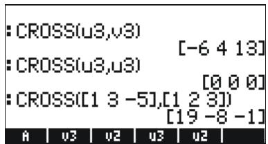 HP 50G - Cross product - 2