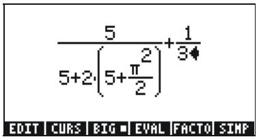 HP 50G - Creating arithmetic expressions - 9
