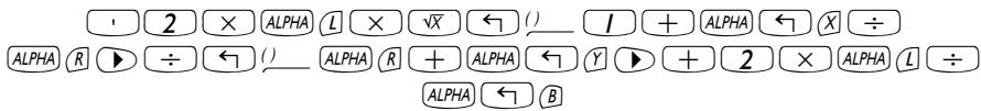 HP 50G - Creating algebraic expressions - 1