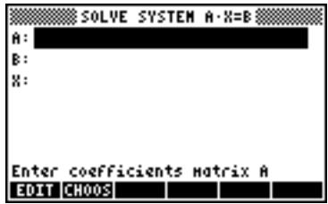 HP 50G - Using the numerical solver for linear systems - 2