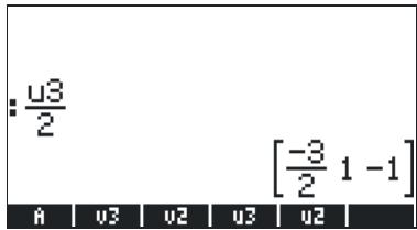: u3/2 [ -3/2 1 -1 ] A | u3 | u2 | u3 | u2 |