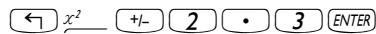 HP 50G - Exemples de calculs avec des nombres réels - 11