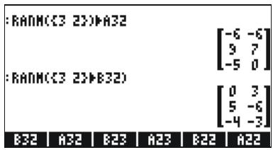 :RANM(C3 23)→A32 [ -6 -6 ] [ 9 7 ] [ -5 0 ] :RANM(C3 23)→B32) [ 0 3 ] [ 5 -6 ] [ -4 -3 ] B32 | A32 | B23 | A23 | B22 | A22