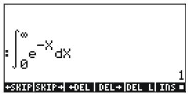 :=∫∞e-XdX +SHIP|SHIP++DEL|DEL+DEL L INS-1