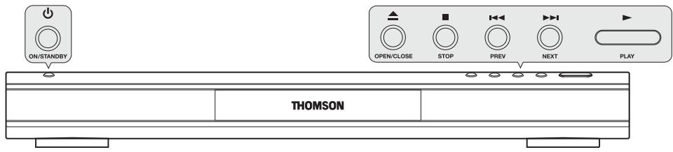 THOMSON DTH222 - Commandes en façade (boutons de gauche à droit) - 1