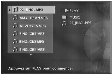 THOMSON DTH460 - Lecture d'un CD MP3 - 1