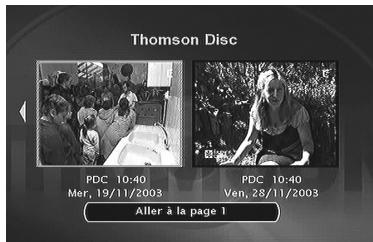 THOMSON DTH8040 - Menu lecteur - 2