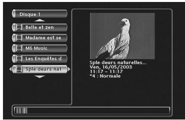 THOMSON DTH8040 - Accéder au menu des titres - 1