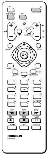 THOMSON DTH8040 - Programmation de la télécommande - 1