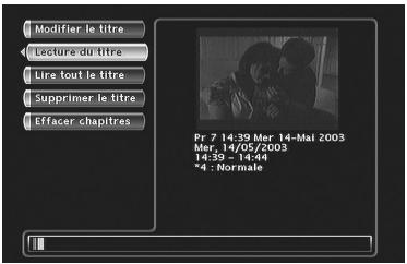 THOMSON DTH8040 - Pour accéder aux fonctions propres aux titres : - 1