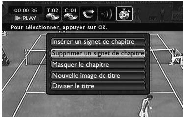 THOMSON DTH8040 - Supprimer un signet de chapitre (DVD+RW seulement) - 1