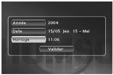 THOMSON DTH8040 - Réglage de l'horloge - 1