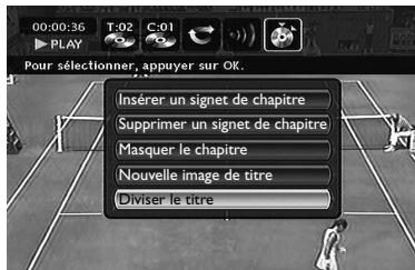 THOMSON DTH8040 - Diviser le titre (DVD+RW et DVD+R) - 1