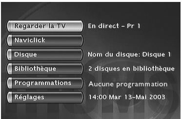 THOMSON DTH8060E - Le menu Disque - 1