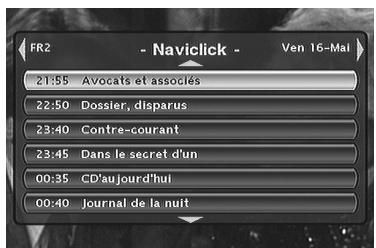 THOMSON DTH8060E - Consulter les programmes TV à l'aide de Naviclick - 1