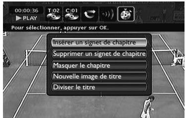 THOMSON DTH8555 - Insérer un signet de chapitre (DVD+RW et DVR) - 2