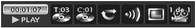 THOMSON DTH8555 - Titres, chapitures, temps écoulé, audio et sous-titres (DVD) - 1